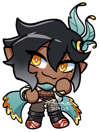 Chibi, 1 chara, Cel-shaded, Transparent bg