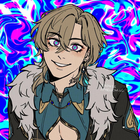 Bust, 1 chara, simple bg