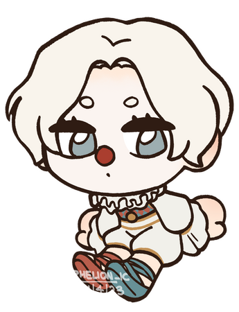 Chibi, 1 chara, Flat colour, Transparent bg