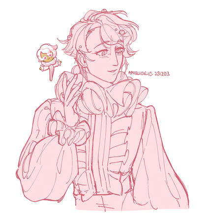 1 chara, half body