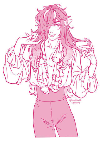 1 chara, half body